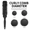 Salon Profession Aluminum Comb  Round Hair Brush Hairdressing Styling Hair Curling Comb